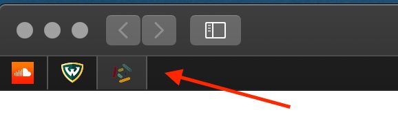 Pinned tabs in Safari